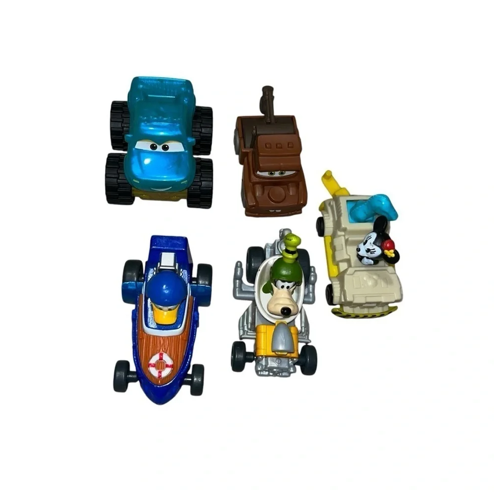 Disney jr. Cars vehicles Toy lot Mickey Minnie Mouse Donald Duck roadster racer